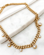 Chloe Crystal Cuban Chain Necklace