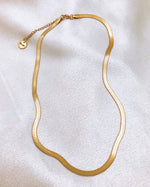 Lyra Herringbone Necklace || Choose Color